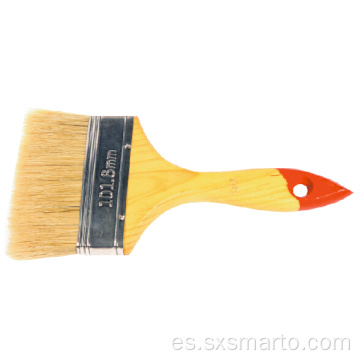 Cepillo de pintura con mango de madera